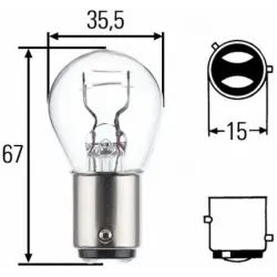 Lampa Frana / Lampa Spate, Lumina Ceata / Frana, Lampa Ceata Spate, Bec Incandescent, Lampa Spate, Bec