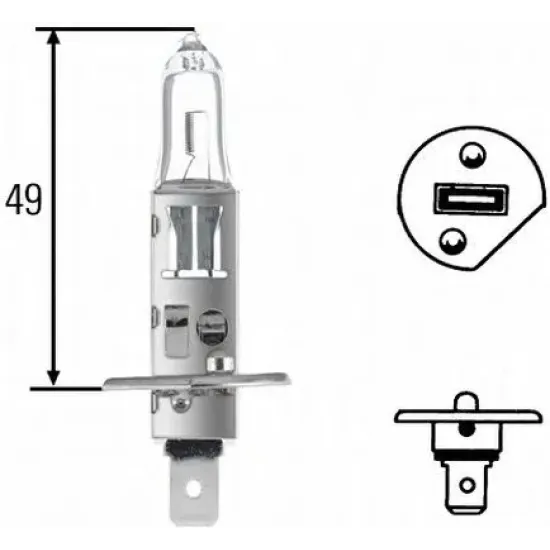 Far Pentru Viraje, Bec Incandescent, Proiector Ceata, Far Faza Lunga, Far Principal, Girofar, Bec HELLA 8GH 002 089-133