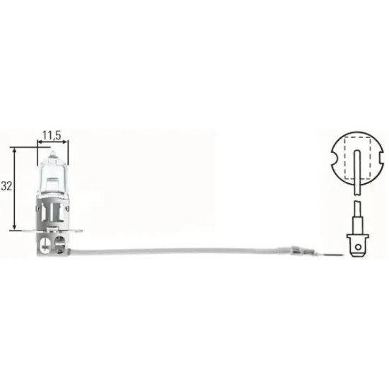 Far Pentru Viraje, Bec Incandescent, Proiector Ceata, Far Faza Lunga, Far Principal, Far de Lucru, Bec HELLA 8GH 002 090-133