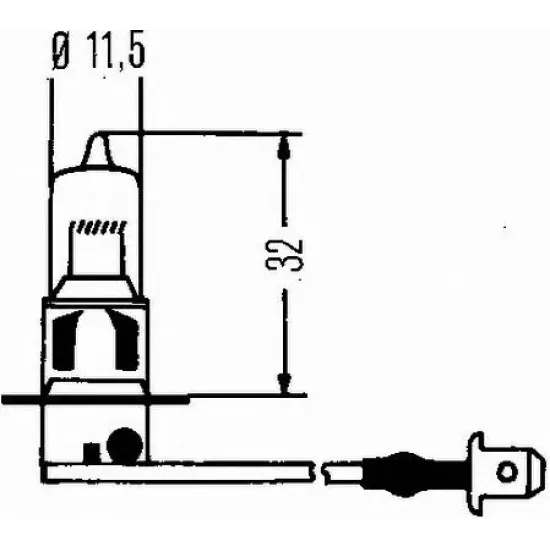 Bec Incandescent, Proiector Ceata, Far Faza Lunga, Far Principal, Far de Lucru, Bec HELLA 8GH 002 090-251