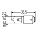 Iluminare Numar Circulatie, Lumini de Stationare, Iluminare Portbagaj, Lampa Mers Inapoi, Bec Incandescent, Bec Incandescent, Bec Lumina Zi, Semnalizator, Lampa Spate, Bec, Bec HELLA 8GH 007 643-121