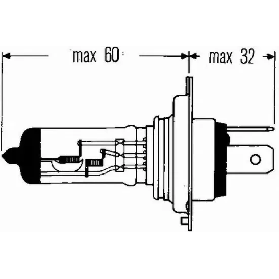 Bec Incandescent, Proiector Ceata, Far Faza Lunga, Far Principal, Bec HELLA 8GJ 002 525-251