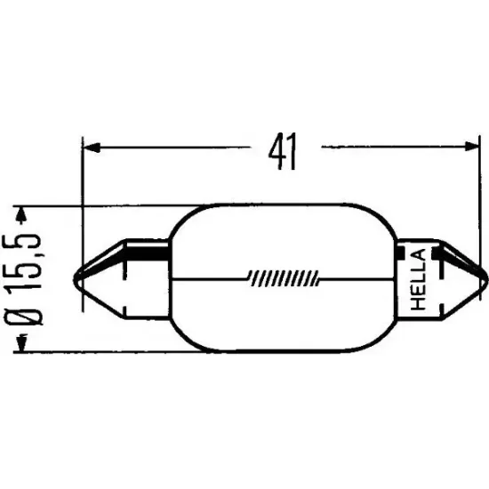 Lumini Interioare, Bec Incandescent, Semnalizator, Lampa Frana, Lampa Spate, Bec HELLA 8GM 002 091-251