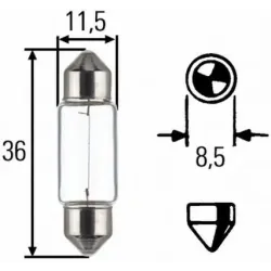 Iluminare Demarcare / Avertizare, Iluminare Numar Circulatie, Lumini de Stationare, Lumini Interioare, Bec Incandescent, Lampa Spate, Bec, Bec