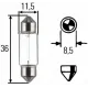 Iluminare Demarcare / Avertizare, Iluminare Numar Circulatie, Lumini de Stationare, Lumini Interioare, Bec Incandescent, Lampa Spate, Bec, Bec HELLA 8GM 002 092-241