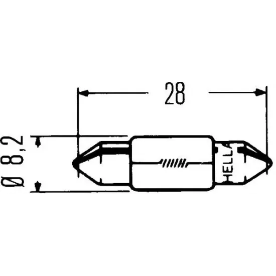 Lumini de Stationare, Bec Incandescent, Semnalizator, Lampa Frana, Bec, Bec HELLA 8GM 002 094-121