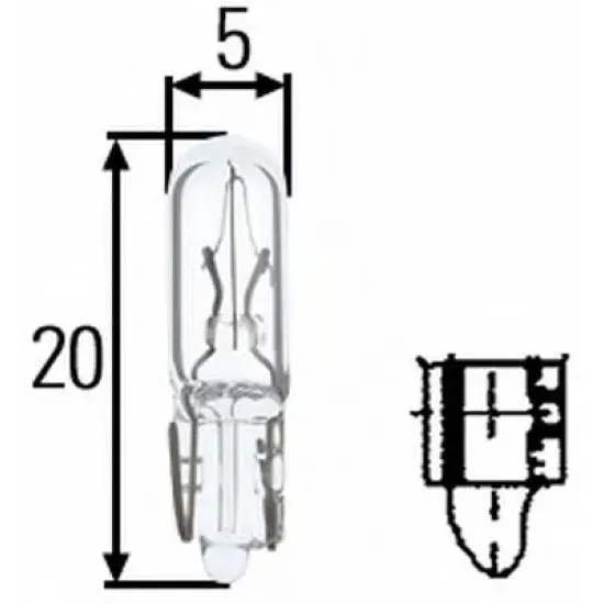 Bec Incandescent, Comutator, Bec HELLA 8GP 002 095-121