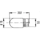 Iluminare Demarcare / Avertizare, Lumini Semnalizare / Delimitare, Iluminare Numar Circulatie, Lumina Aditionala Frana, Lumini de Stationare, Iluminare Portbagaj, Bec Incandescent, Semnalizator, Lampa Spate, Bec, Bec HELLA 8GP 003 594-121