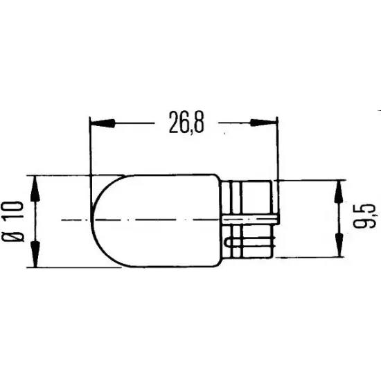 Iluminare Demarcare / Avertizare, Iluminare Numar Circulatie, Lumini de Stationare, Bec Incandescent, Semnalizator, Lampa Spate, Bec, Bec HELLA 8GP 003 594-141