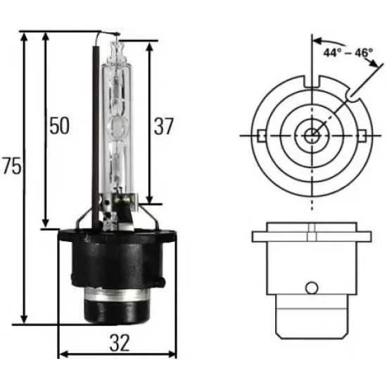 Bec Incandescent, Far Faza Lunga, Far Principal, Far de Lucru, Bec HELLA 8GS 007 949-261