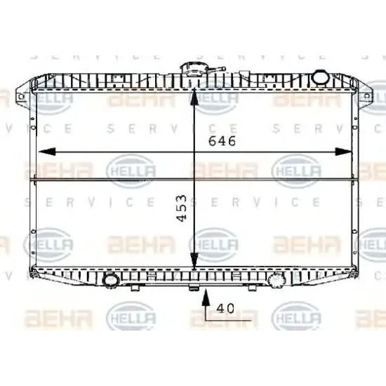 Racire Motor, Radiator HELLA 8MK 376 706-491