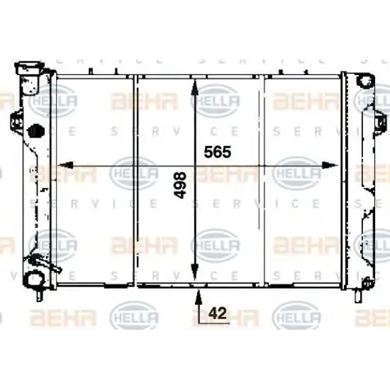 Racire Motor, Radiator HELLA 8MK 376 707-361