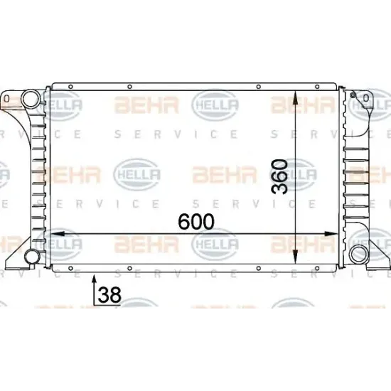 Racire Motor, Radiator HELLA 8MK 376 715-471