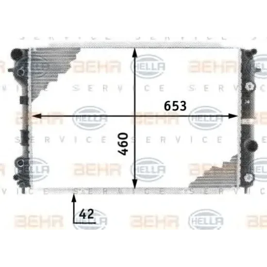 Racire Motor, Radiator HELLA 8MK 376 718-691