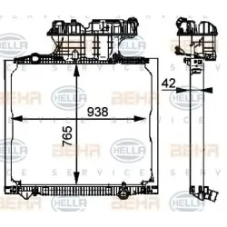 Racire Motor, Radiator