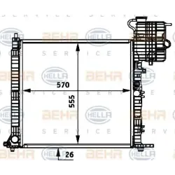 Racire Motor, Radiator