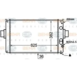 Racire Motor, Radiator