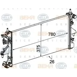 Racire Motor, Radiator