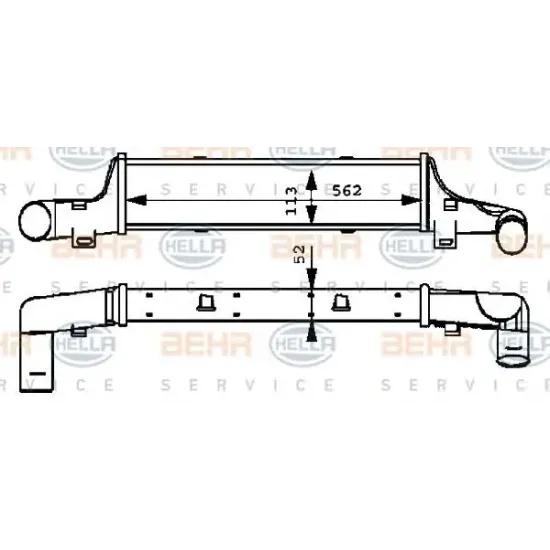 Intercooler, Compresor HELLA 8ML 376 723-131