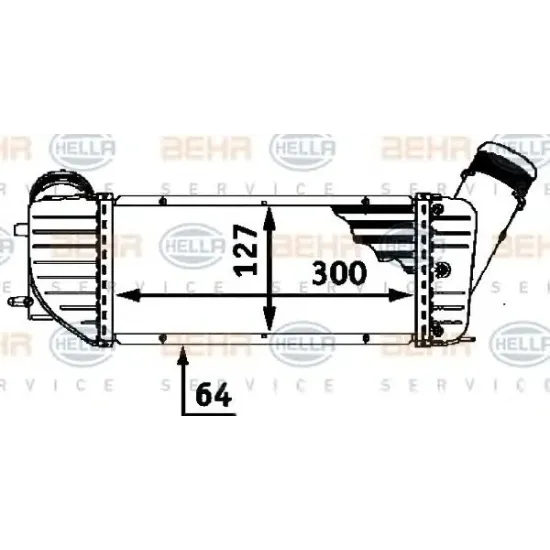 Intercooler, Compresor HELLA 8ML 376 723-371