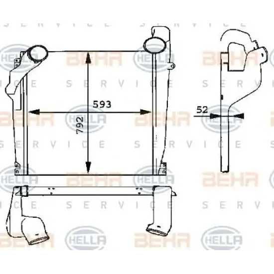 Intercooler, Compresor HELLA 8ML 376 724-021