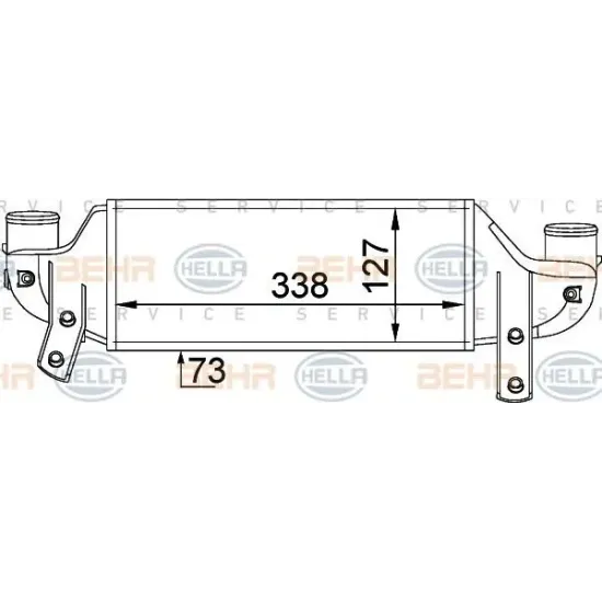 Intercooler, Compresor HELLA 8ML 376 746-621