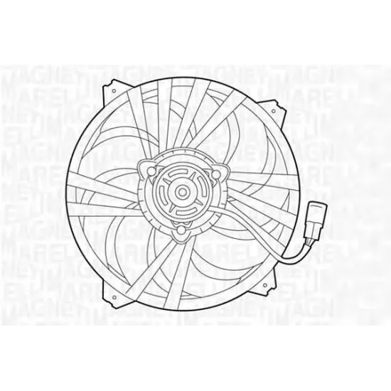 Ventilator, Radiator MAGNETI MARELLI 069422281010