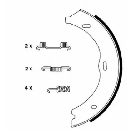 Set Saboti Frana, Frana de Mana TEXTAR 91061900