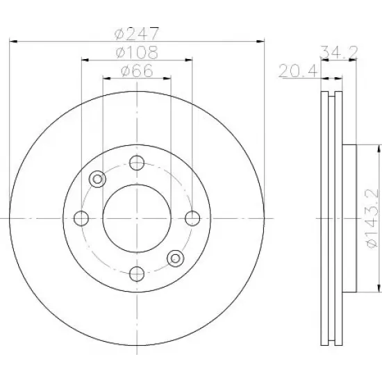 Disc Frana TEXTAR 92043103