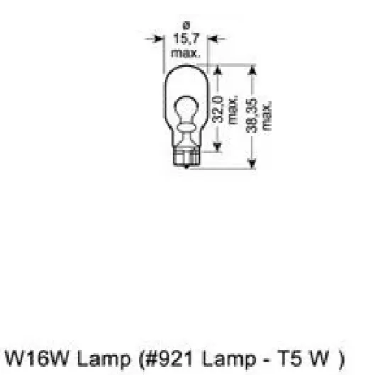 Lampa Frana / Lampa Spate, Lumina Aditionala Frana, Lumini de Stationare, Lampa Ceata Spate, Lampa Mers Inapoi, Semnalizator, Lampa Frana, Lampa Spate, Bec, Bec OSRAM 921