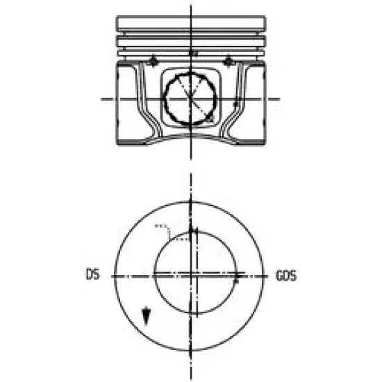 Piston KOLBENSCHMIDT 99963620