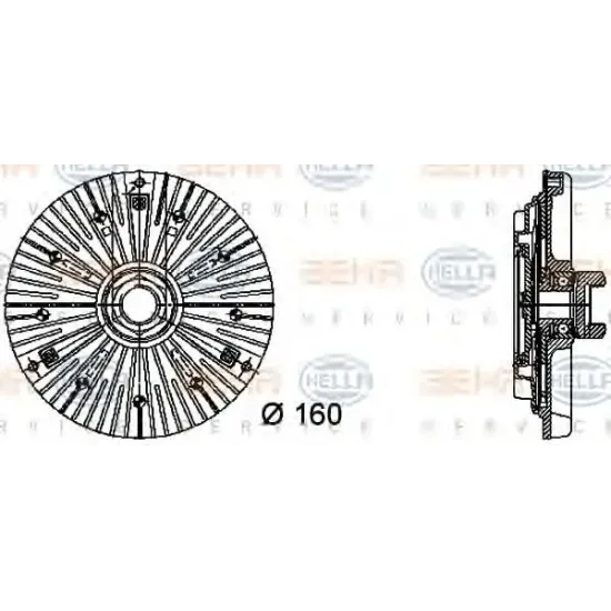 Ventilator Radiator, Cupla MAHLE ORIGINAL CFC 93 000P