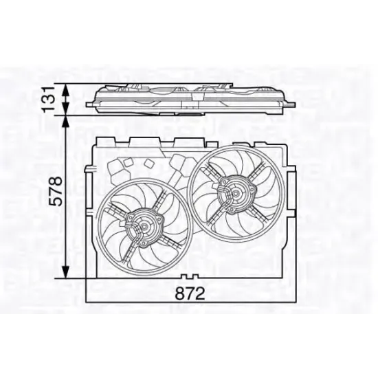 Ventilator, Radiator MAHLE ORIGINAL CFF 229 000P