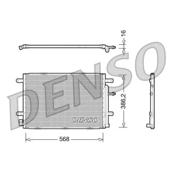 Condensator, Climatizare DENSO DCN02019