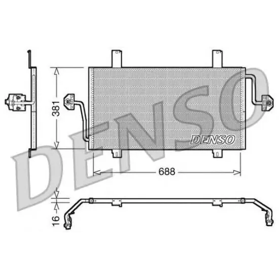 Condensator, Climatizare DENSO DCN23016