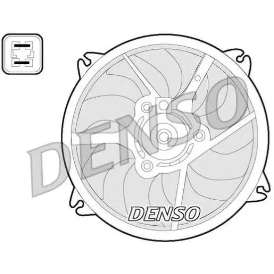 Ventilator, Radiator DENSO DER07006