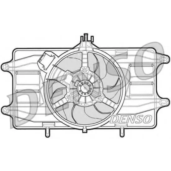 Ventilator, Radiator DENSO DER09021