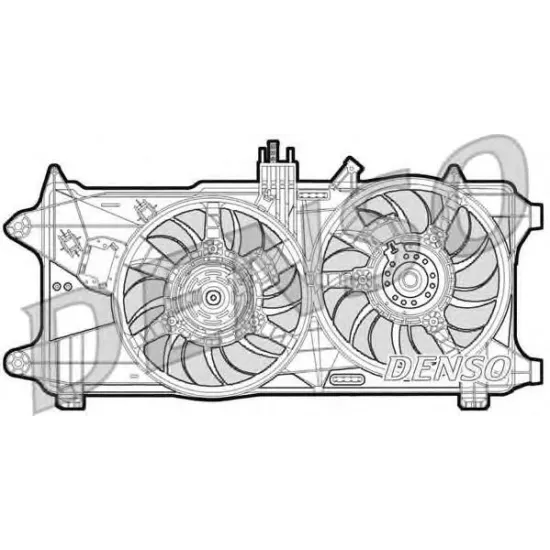 Ventilator, Radiator DENSO DER09025