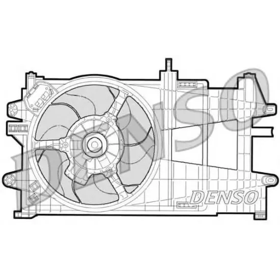 Ventilator, Radiator DENSO DER09033