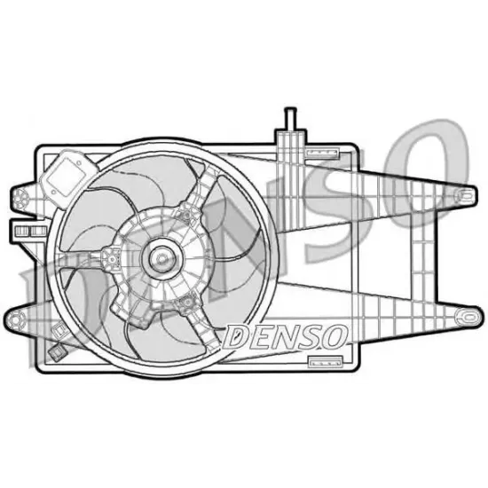 Ventilator, Radiator DENSO DER09040