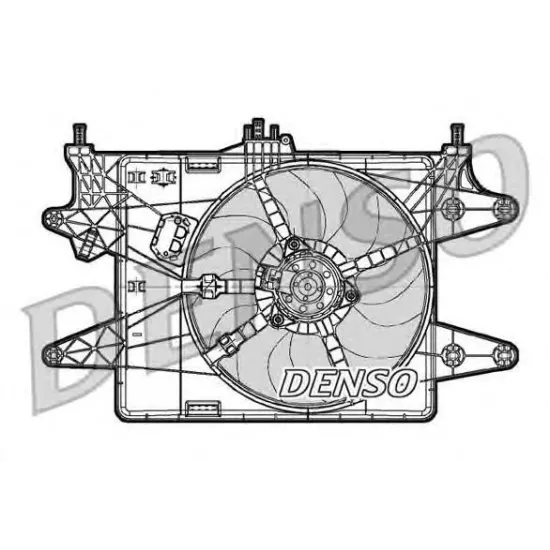 Ventilator, Radiator DENSO DER09082