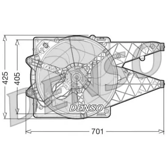 Ventilator, Radiator DENSO DER09101