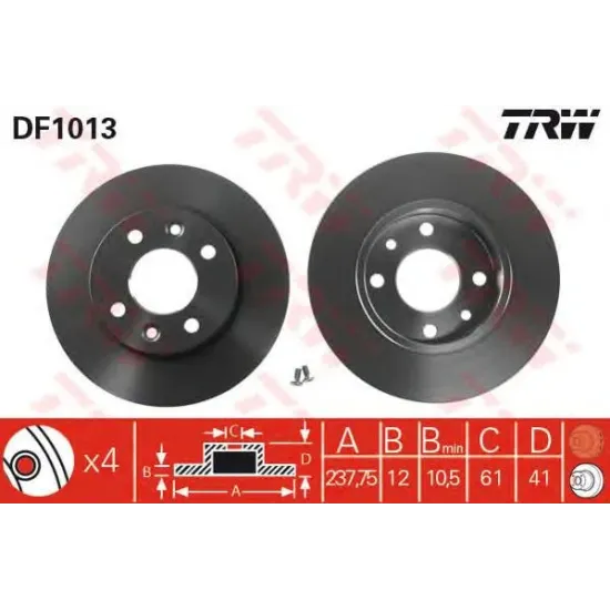 Disc Frana TRW DF1013