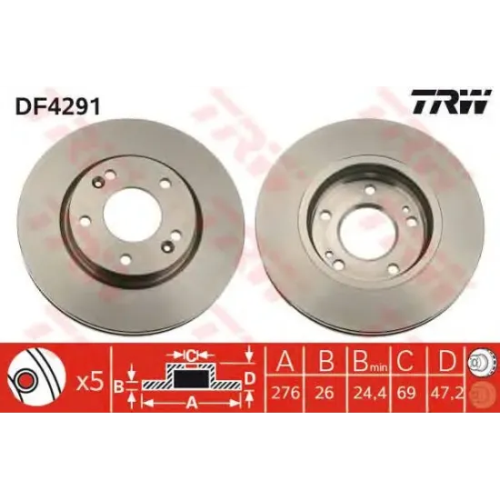 Disc Frana TRW DF4291