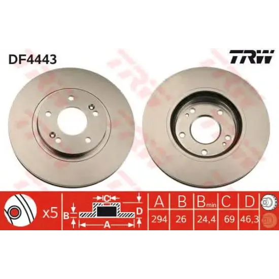 Disc Frana TRW DF4443