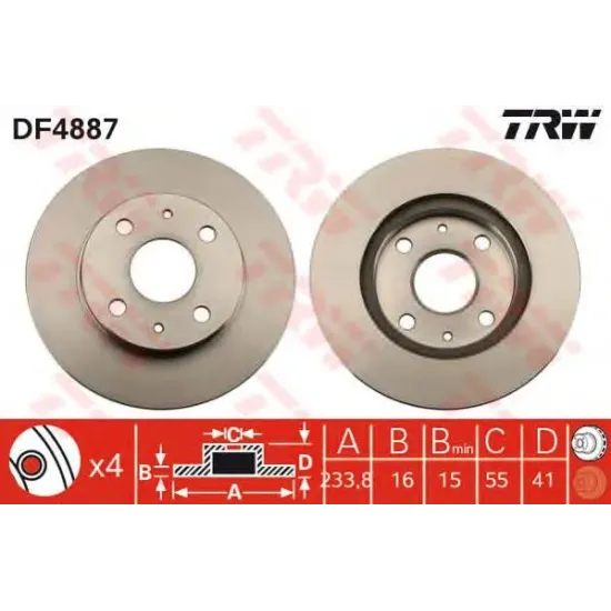 Disc Frana TRW DF4887