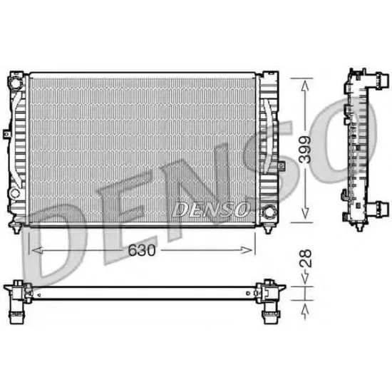 Racire Motor, Radiator DENSO DRM02032