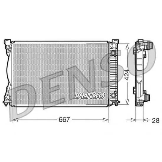 Racire Motor, Radiator DENSO DRM02039