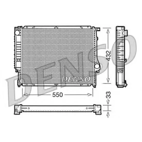 Racire Motor, Radiator DENSO DRM05023