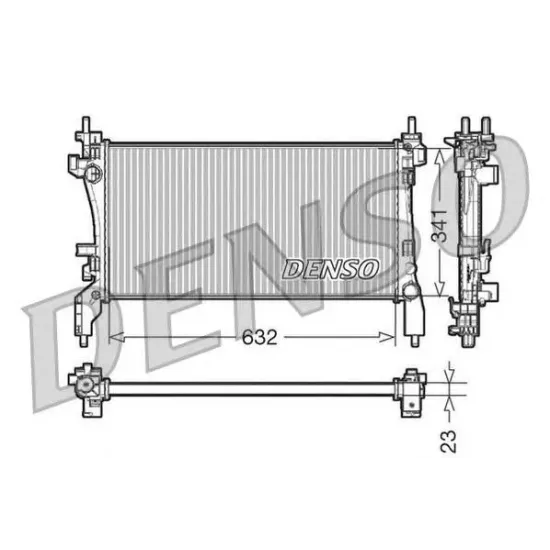 Racire Motor, Radiator DENSO DRM07040